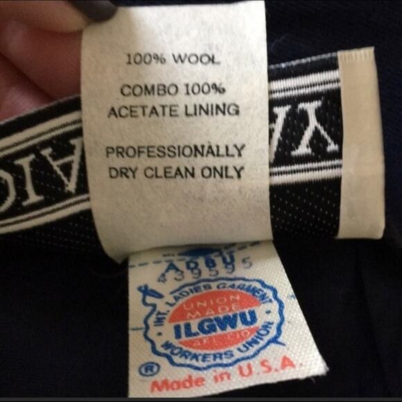 VINTAGE Y2K NWT Diana Fay Navy High Waisted Skirt - Picture 5 of 7